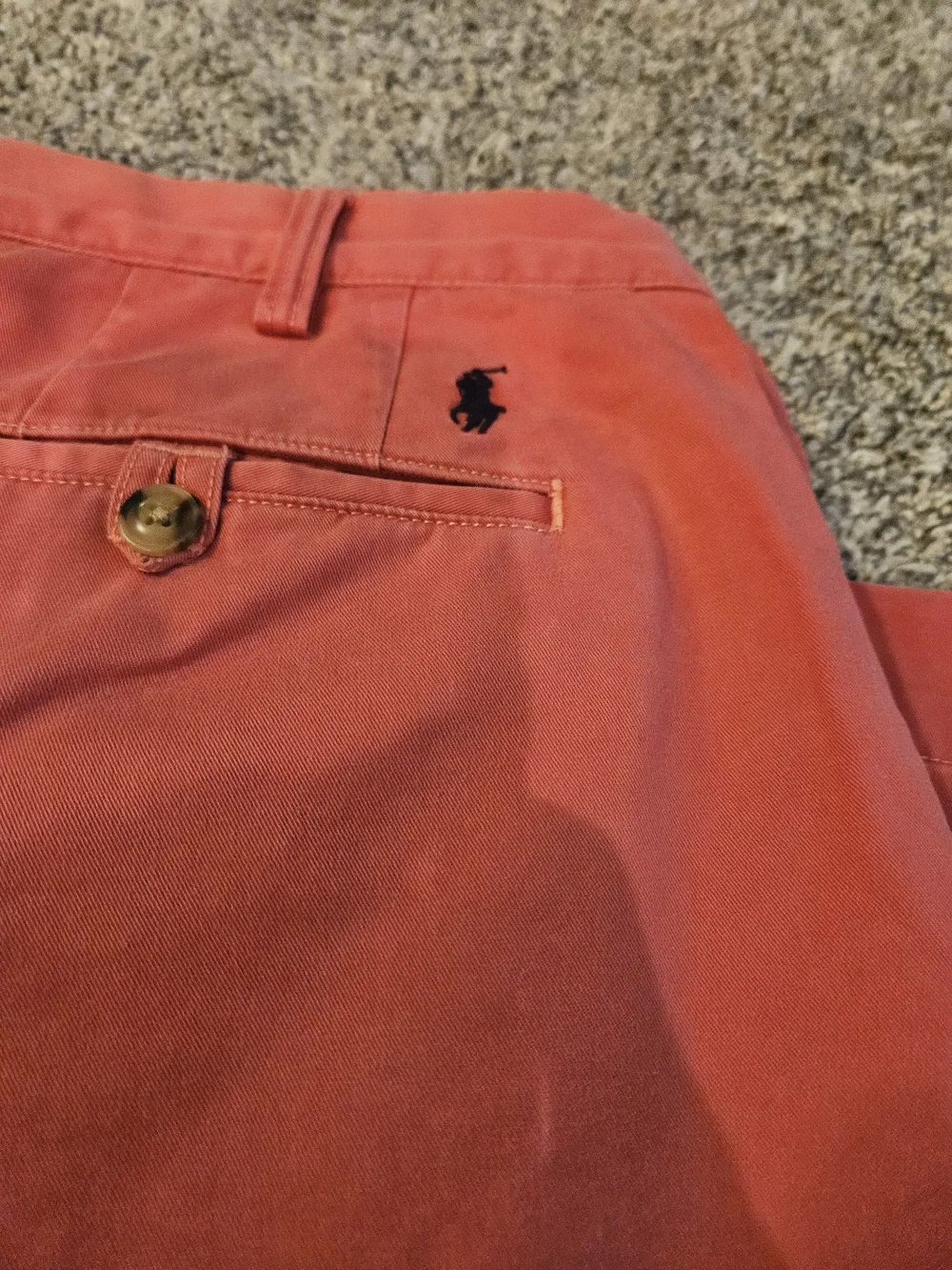 Polo by Ralph Lauren Men's Coral-Red Cotton Chinos